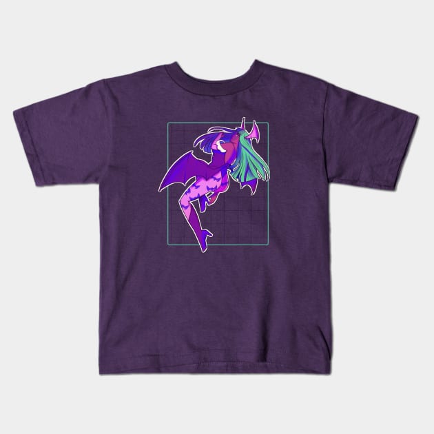 Morrigan A Kids T-Shirt by nay__b